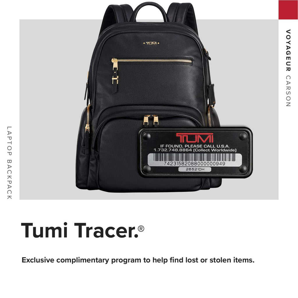 carson backpack leather TUMI - Voyageur Carson Leather Laptop Backpack - 15 Inch Computer Bag for Women