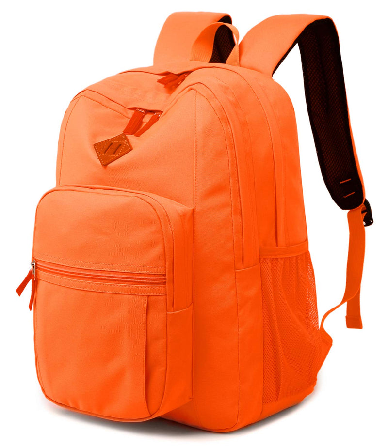 Abshoo Classical Basic Womens Travel Backpack For College Men Water Resistant Bookbag (Tangerine) - backpacks4less.com