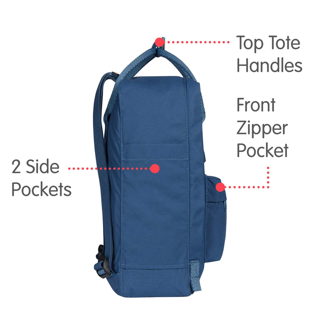 fjllrven kanken backpack royal blue Knken vinylon Just the size you need Fjallraven Kanken Backpack Ox Red/Royal