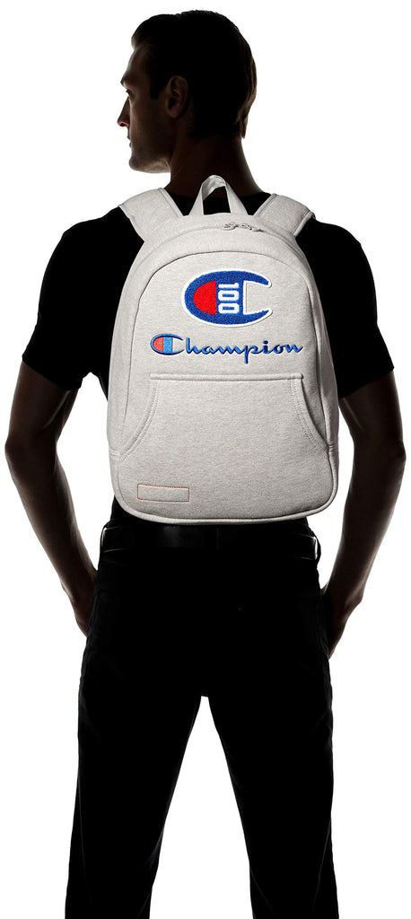 Champion Men's 100 Year Hoodie Backpack, Medium Gray, One Size - backpacks4less.com
