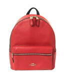 Coach F30550 Medium Charlie Backpack (SV/Bright Cardinal) - backpacks4less.com