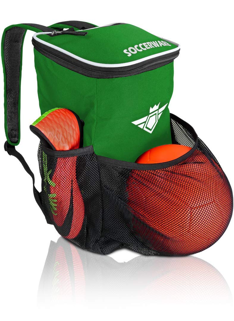 Personalized soccer bags with ball holder outlet