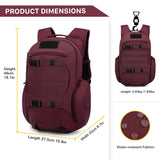 Mardingtop 28L Tactical Backpacks Molle Hiking daypacks for Camping Hiking Military Traveling 28L-Purplish Red - backpacks4less.com