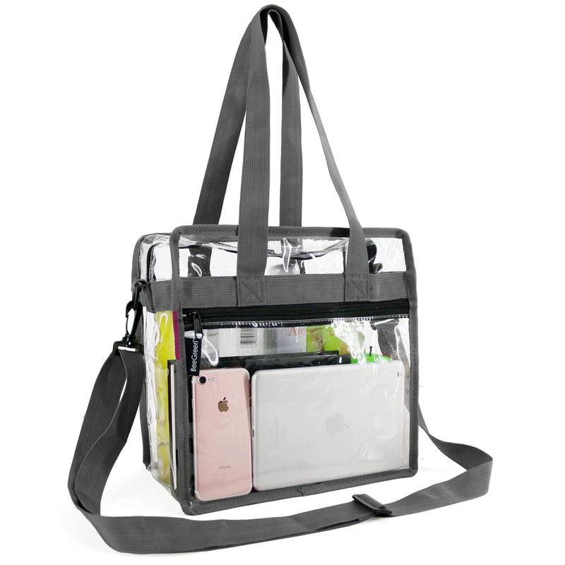 Clear-Bag-For-Women-Stadium-Approved-12 x 12 x 6, NCAA NFL& PGA Security Approved Shoulder Messenger Tote Bag with Adjustable Strap - backpacks4less.com