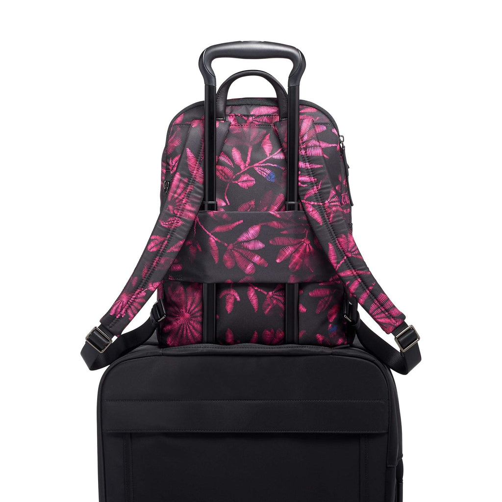 purple tumi backpack TUMI - Voyageur Hartford Laptop Backpack - 13 Inch Computer Bag For Women - Floral Tapestry