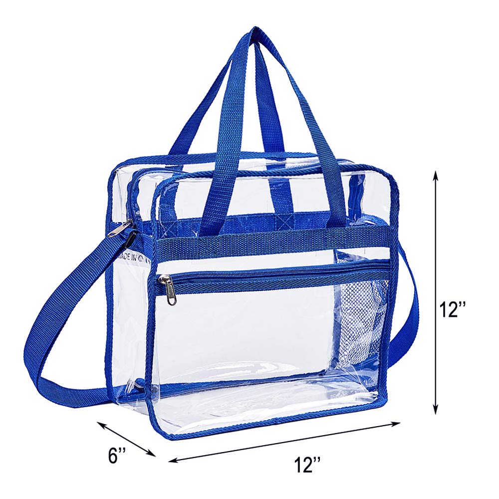 Clear-Tote-Bag-NFL-Stadium-Approved-12 x 12 x 6, NCAA MLB& PGA