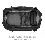 Peak Design Travel Duffelpack 45-65L (Black) - backpacks4less.com