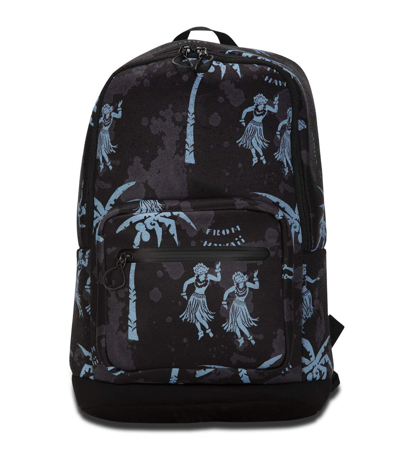 Hurley HU0064 Women's Print Neoprene Backpack, Black - OS - backpacks4less.com