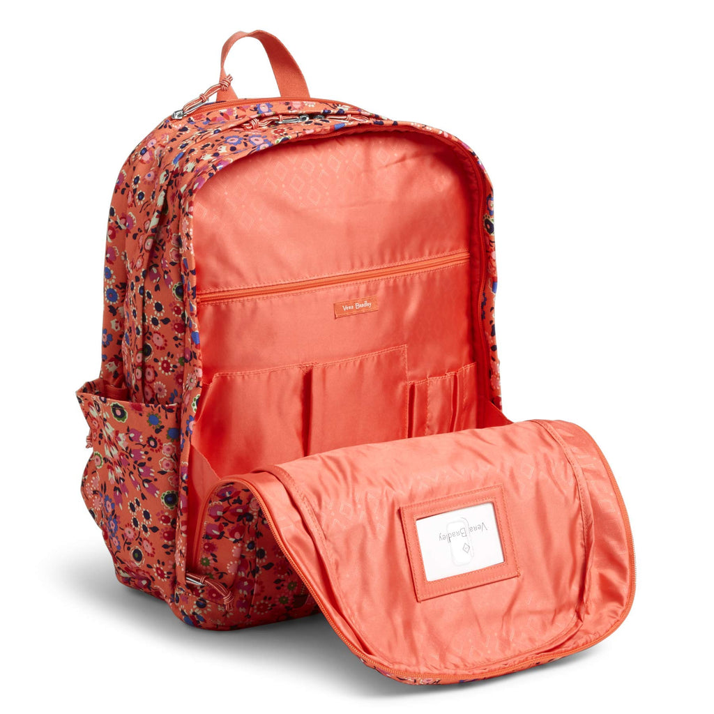 vera bradley reactive cooler backpack in rain forest canopy coral Vera Bradley Women's Lighten Up Grand, Coral Meadow