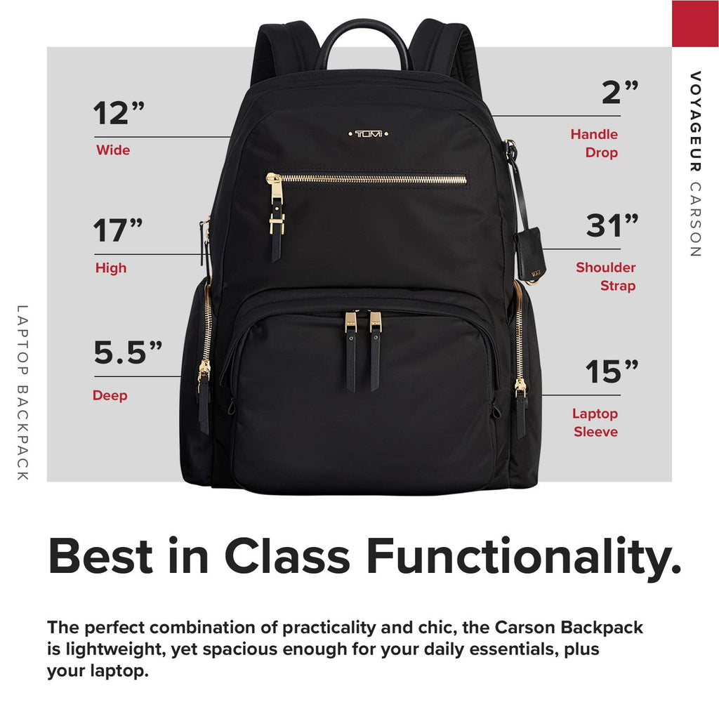 TUMI - Voyageur Carson Laptop Backpack - 15 Inch Computer Bag for Women TUMI - Voyageur Carson Laptop Backpack - 15 Inch Computer Bag for Women