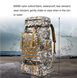 WintMing 70L Large Camping Hiking Backpack Tactical Military Molle Rucksack for Trekking Traveling Oxford Waterproof Mountaineering Pack Large Daypack for Men (Camouflag-C) - backpacks4less.com
