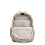 Kipling Seoul Large 15" Laptop Backpack Cloud Metal C - backpacks4less.com