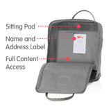 Fjallraven - Kanken Classic Backpack for Everyday, Fog/Striped - backpacks4less.com