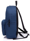 Lightweight Backpack for School, VASCHY Classic Basic Water Resistant Casual Daypack for Travel with Bottle Side Pockets (Navy) - backpacks4less.com