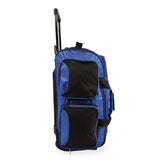 Fila 22" Lightweight Carry On Rolling Duffel Bag,  Blue,  One Size - backpacks4less.com