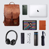 Zebella Women Leather Backpack Purse Fashion PU Causal Daypack School College Bookbag Laptop Bags - backpacks4less.com