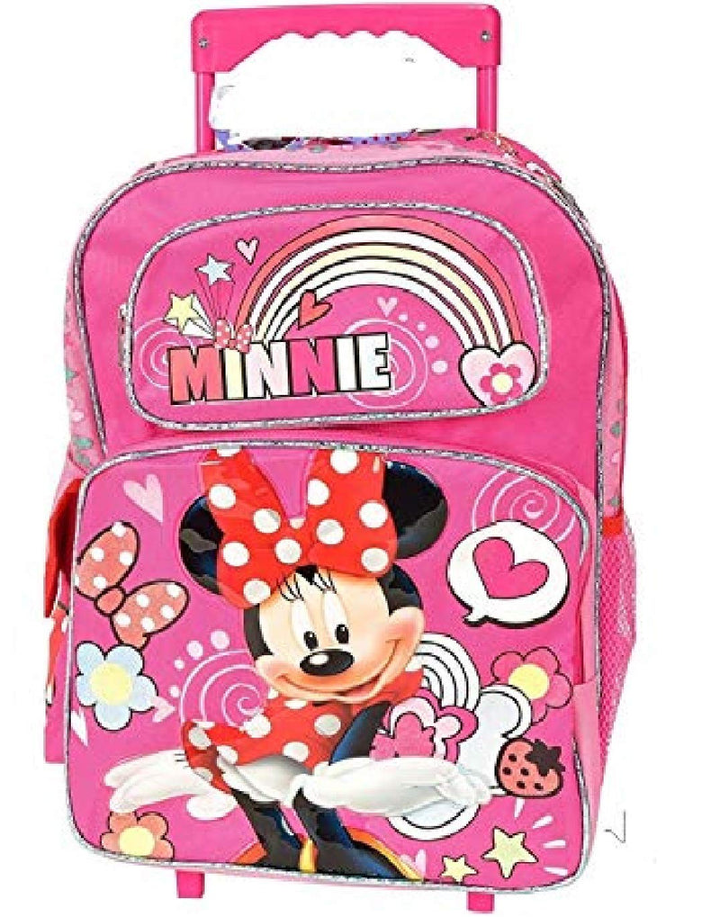 Disney Minnie Mouse LARGE Rolling School Backpack and Lunch Box , - backpacks4less.com