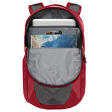 The North Face Jester Backpack, TNF Dark Grey Heather/Cardinal Red, One Size - backpacks4less.com