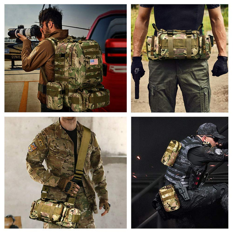 CVLIFE Military Tactical Backpack Army Rucksack Assault Pack Built-up Molle Bag - backpacks4less.com