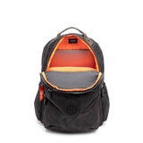 Kipling Seoul Go Large Laptop Backpack Camo Black - backpacks4less.com