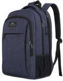 Large College Backpack,Durable Computer Backpack with USB Charging Port Fit 17 inch Notebook,Lightweight Carryon TSA Shoulder Backpack with Luggage Sleeve for Business Trip for Men and Women - backpacks4less.com