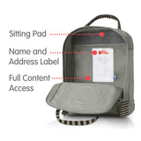 Fjallraven - Kanken Mini Classic Backpack for Everyday, Fog/Striped - backpacks4less.com