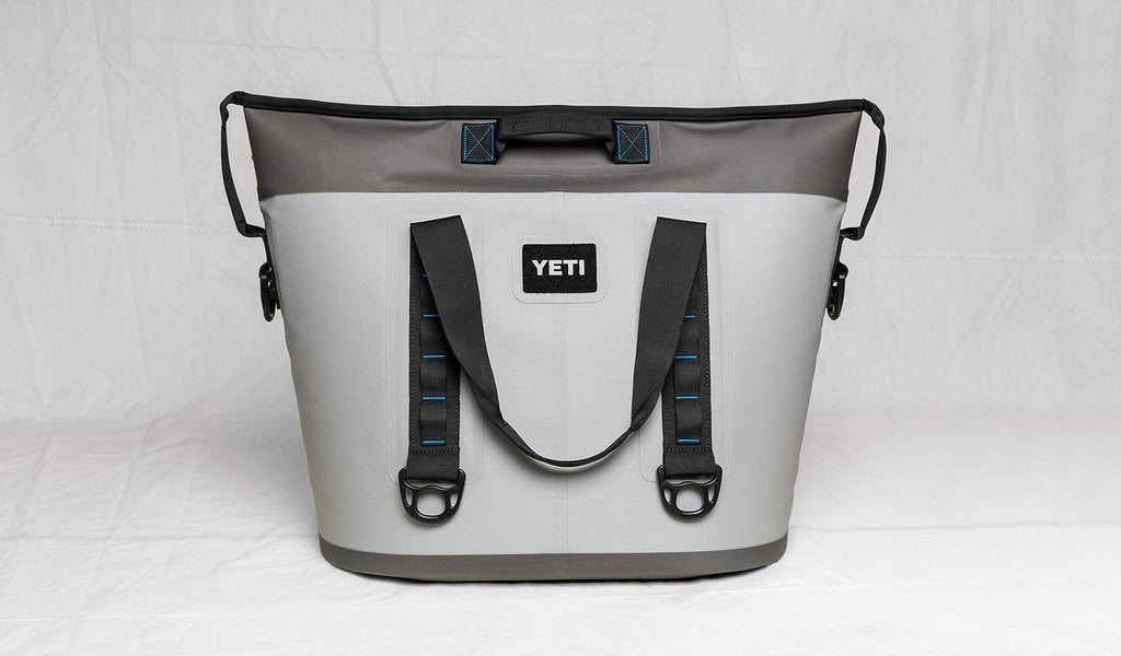 YETI Hopper Two 40 Portable Cooler, Fog Gray / Tahoe Blue