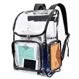 Heavy Duty Clear Backpack Security Transparent PVC Backpack for Work, Security Check - backpacks4less.com