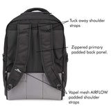 High Sierra Rev Wheeled Laptop Backpack, Black - backpacks4less.com