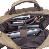 S-ZONE Vintage Crazy Horse Genuine Leather Backpack Multi Pockets Travel Bag - backpacks4less.com