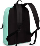 Lightweight Backpack for School, VASCHY Classic Basic Water Resistant Casual Daypack for travel with Bottle Side Pockets (Aqua) - backpacks4less.com