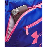 Under Armour Undeniable Sackpack, (486) Versa Blue/Pink Punk/White, One Size Fits Most