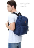 Lightweight Backpack for School, VASCHY Classic Basic Water Resistant Casual Daypack for Travel with Bottle Side Pockets (Navy) - backpacks4less.com