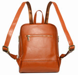 Coolcy Hot Style Women Real Genuine Leather Backpack Fashion Bag (Dark Brown) - backpacks4less.com