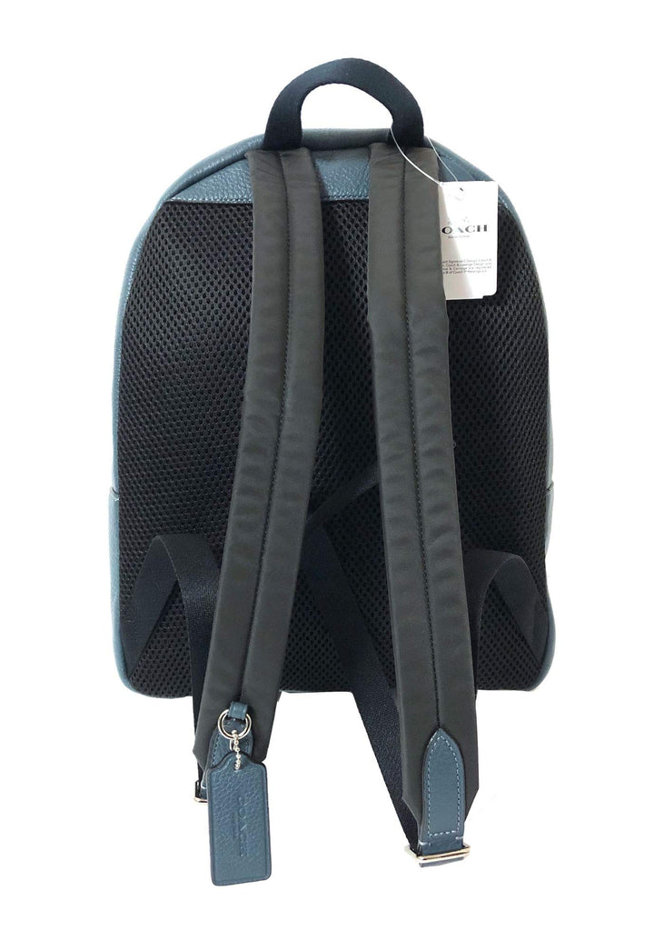 coach charlie backpack laptop Coach F30550 Medium Charlie Backpack (SV/Denim Multi)