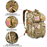 NOOLA Military Tactical Backpack Army Assault Pack Molle Bag Rucksack Multicam CP - backpacks4less.com