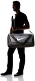 Nike Brasilia Training Medium Duffle Bag, Durable Nike Duffle Bag for Women & Men with Adjustable Strap, Flint Grey/Black/White - backpacks4less.com