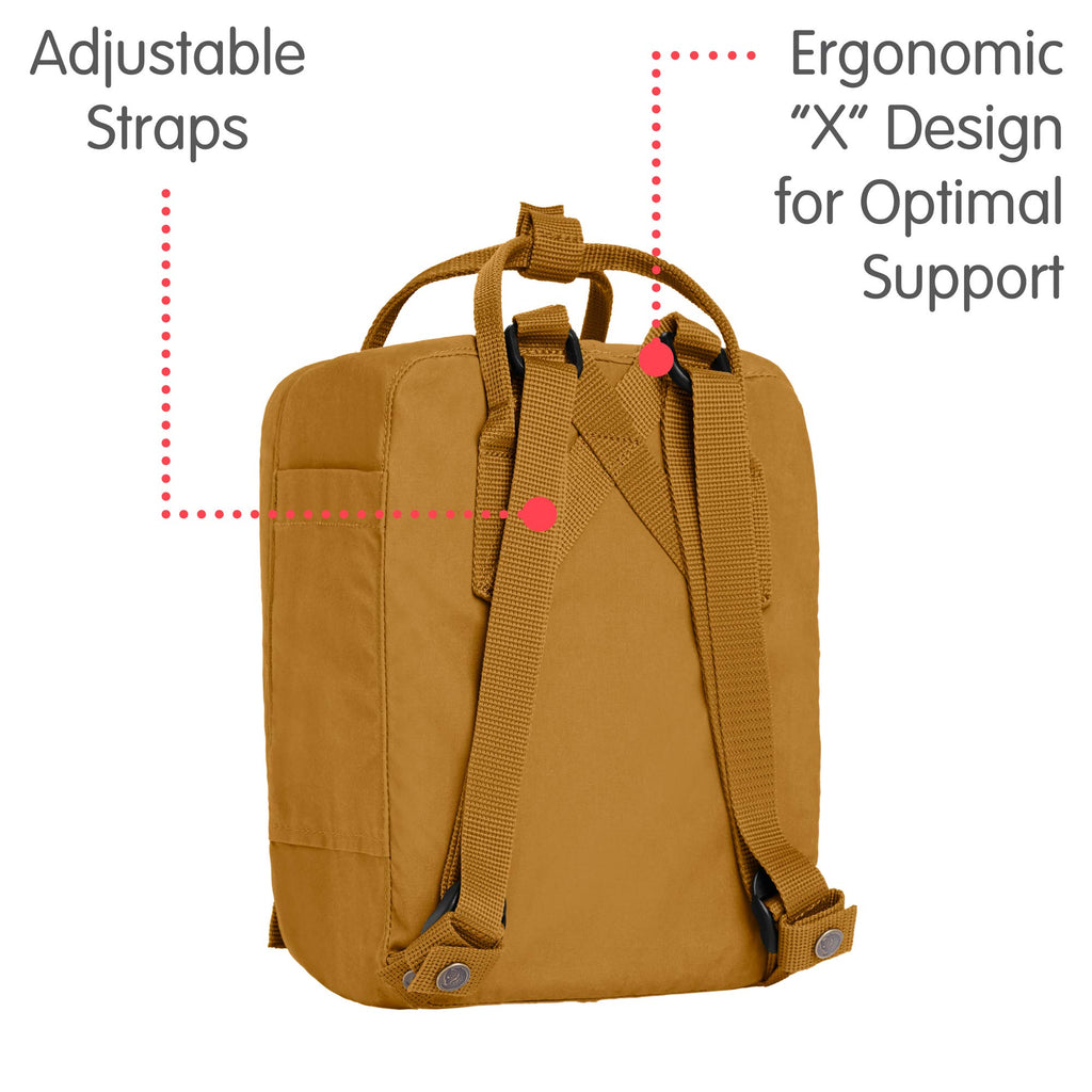 Fjallraven - Kanken Mini Classic Backpack for Everyday, Acorn - backpacks4less.com