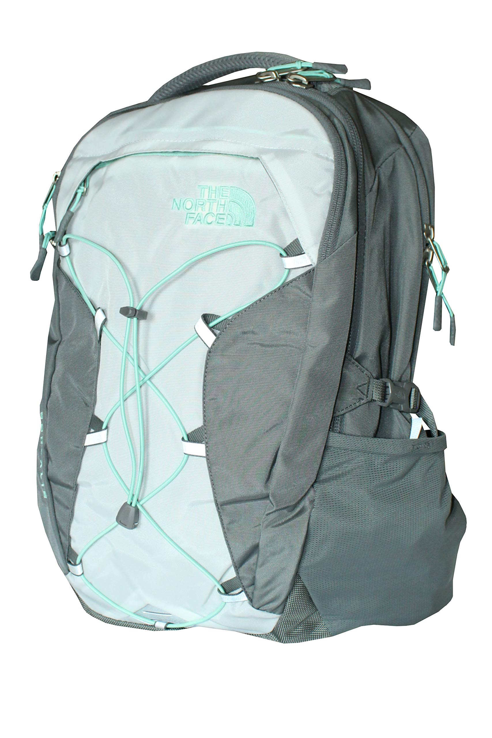 north face borealis backpack zinc grey surf green The Women's Jester Grey/Surf The North Face Borealis Backpack also features a stowable hipbelt and sternum strap for extra stability and comfort Zinc Grey Womens North Face