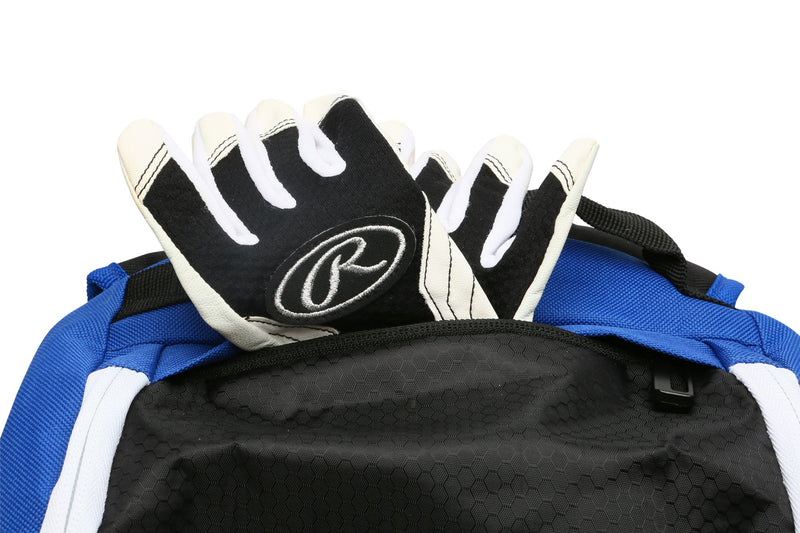 Athletico Baseball Bat Bag - Backpack for Baseball, T-Ball & Softball Equipment & Gear for Youth and Adults | Holds Bat, Helmet, Glove, Shoes | Separate Shoe Compartment & Fence Hook (Blue) - backpacks4less.com