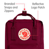 Fjallraven - Kanken Mini Classic Backpack for Everyday, Plum - backpacks4less.com