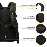 Mardingtop 25L Tactical Backpacks Molle Hiking daypacks for Camping Hiking Military Traveling (M6260-25L-Black) - backpacks4less.com