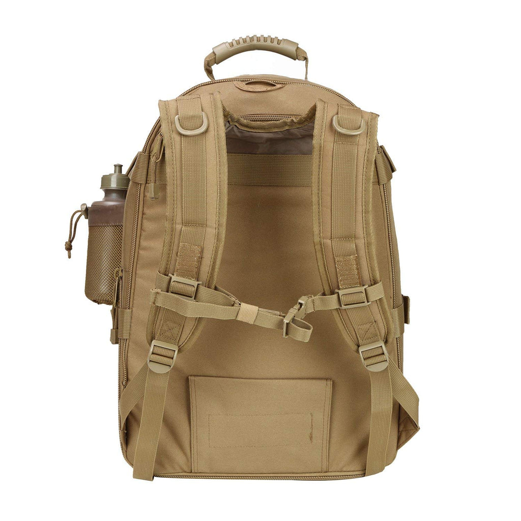 Military Expandable Travel Backpack Tactical Waterproof Work Backpack for Men(TAN) - backpacks4less.com