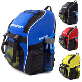 Soccer Backpack - Basketball Backpack - Youth Kids Ages 6 and Up - with Ball Compartment - All Sports Bag Gym Tote Soccer Futbol Basketball Football Volleyball - backpacks4less.com