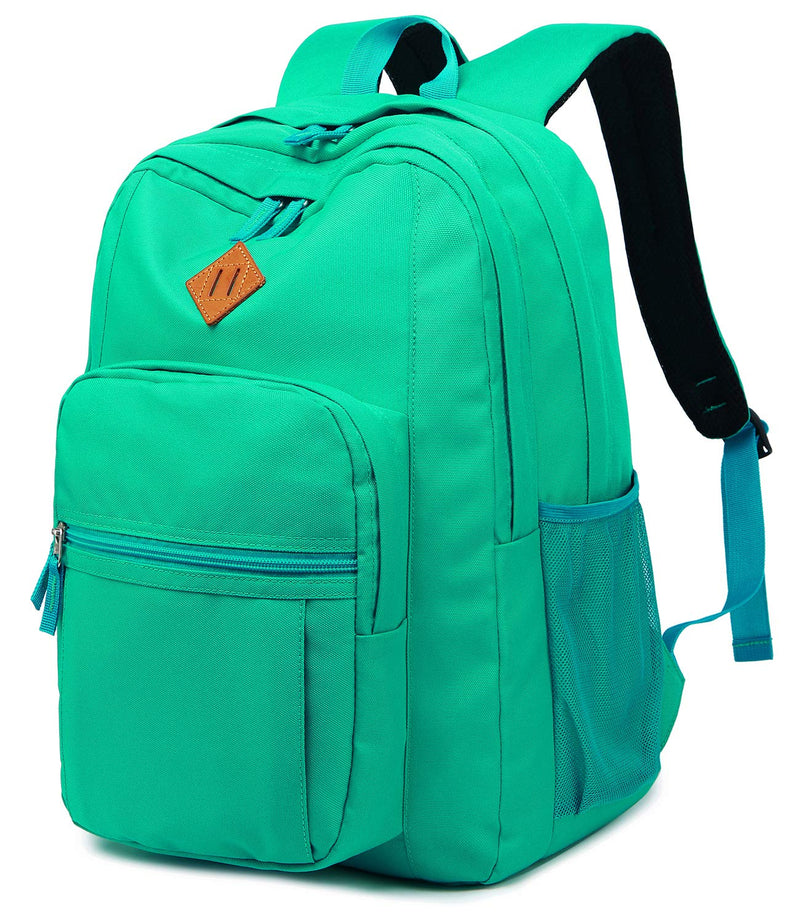 Abshoo Classical Basic Womens Travel Backpack For College Men Water Resistant Bookbag (Teal) - backpacks4less.com