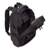 SwissGear 5358 USB ScanSmart Laptop Backpack. Abrasion-Resistant & Travel-Friendly Laptop Backpack (Black/Black Stealth) - backpacks4less.com