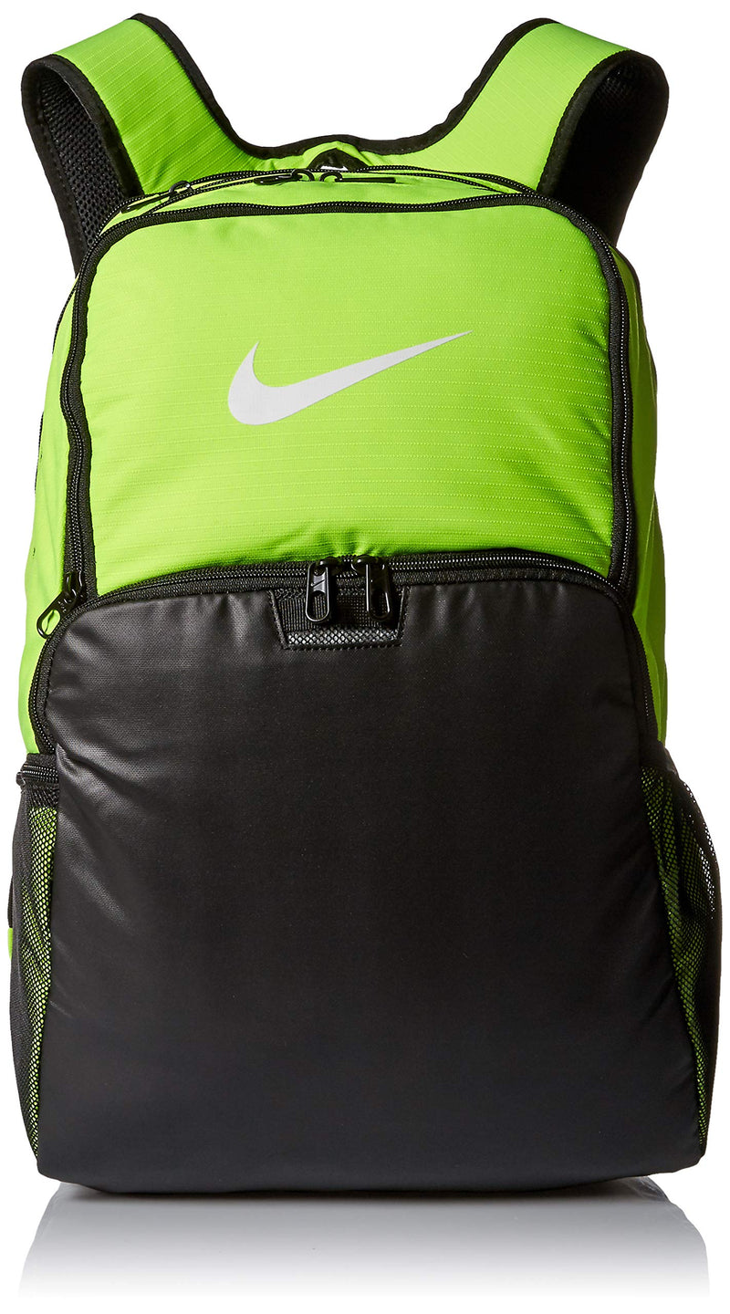 NIKE Brasilia X-Large Backpack - 9.0, Volt/Black/White, Misc - backpacks4less.com