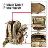 NOOLA Military Tactical Backpack Army Assault Pack Molle Bag Rucksack Multicam CP - backpacks4less.com