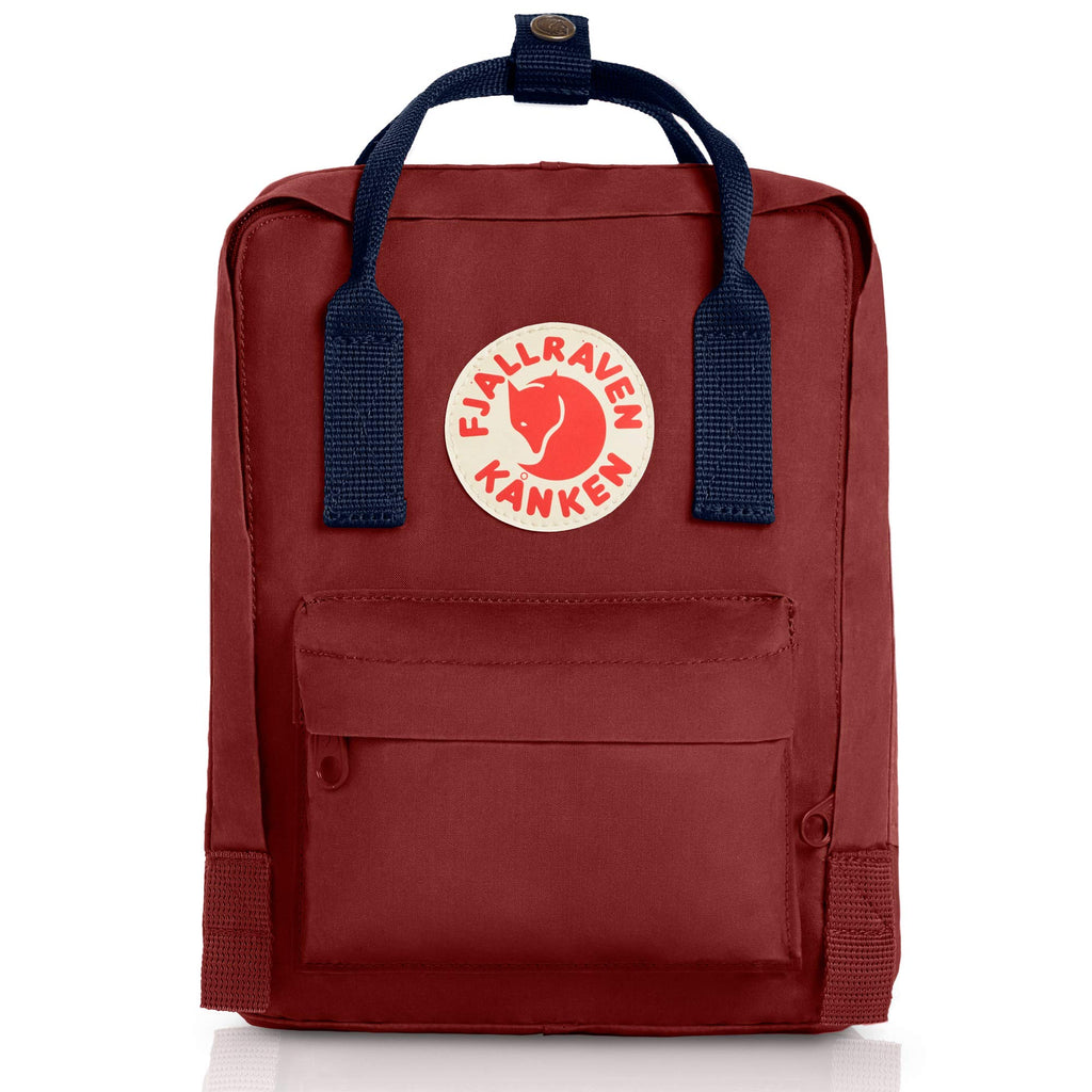 Fjallraven - Kanken Mini Classic Backpack for Everyday, Ox Red/Royal Blue - backpacks4less.com