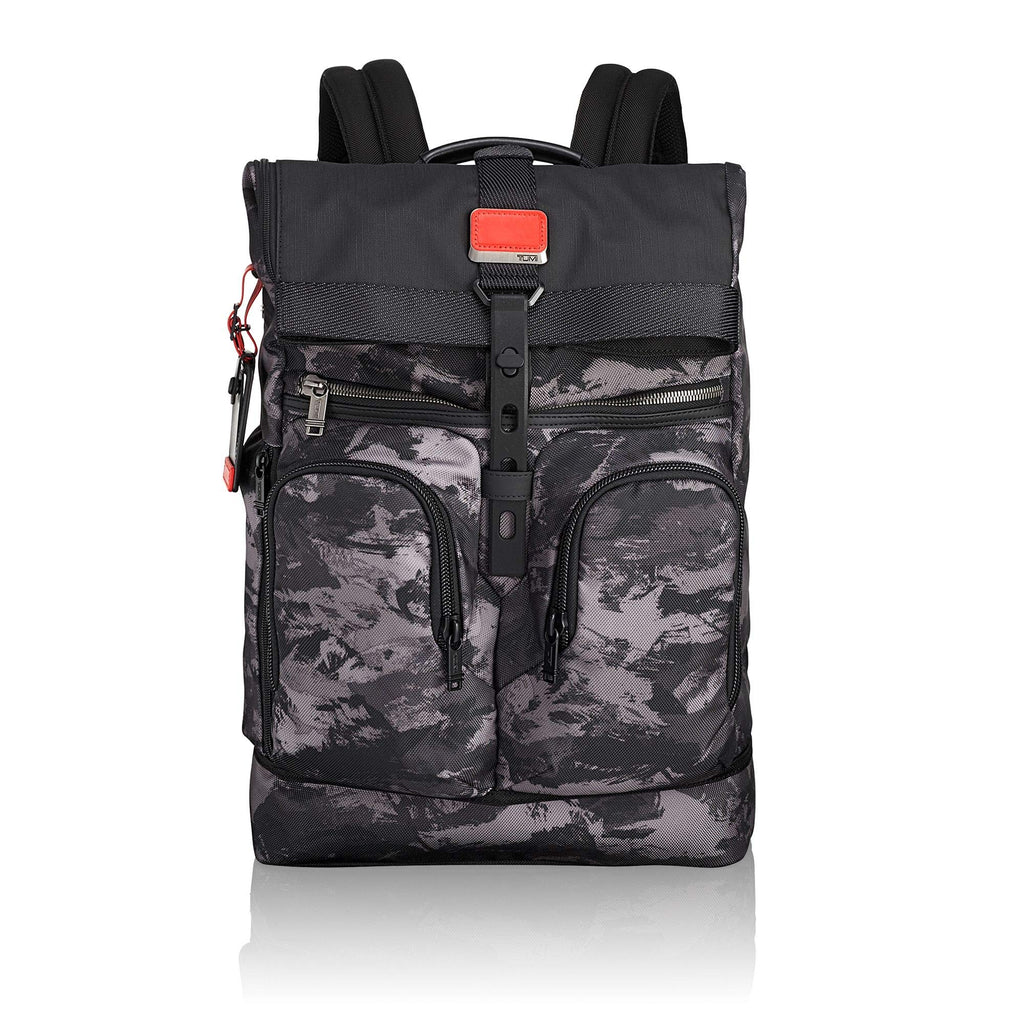tumi backpack restoration Tumi Men's Alpha Bravo London Roll Top Backpack, Charcoal Restoration, One Size